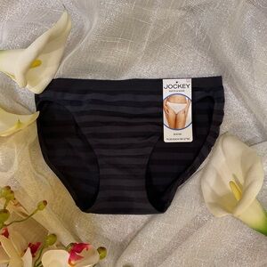 NWT Jockey Black Bikini Panty Size 6/Medium